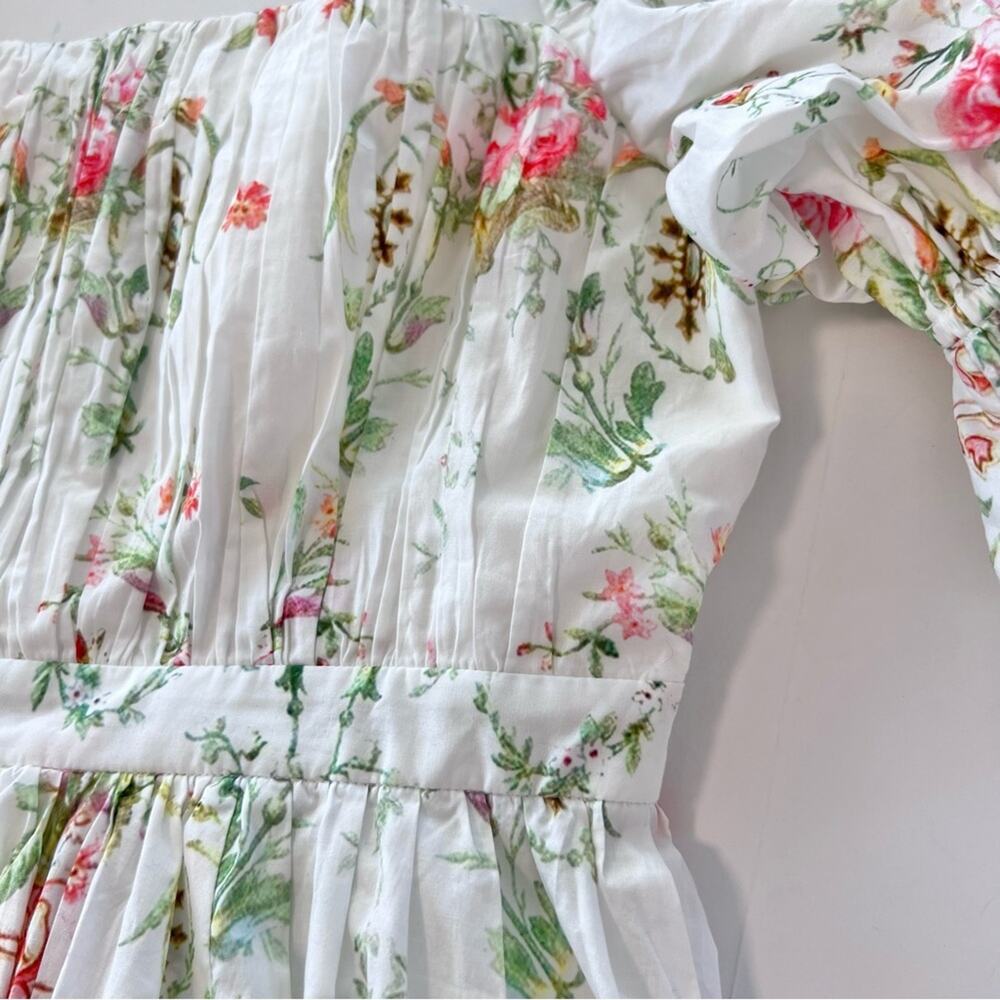 New Maison Amory Romance Galore Maxi Dress in Neon Princess Floral Sz 1X - Picture 10 of 12